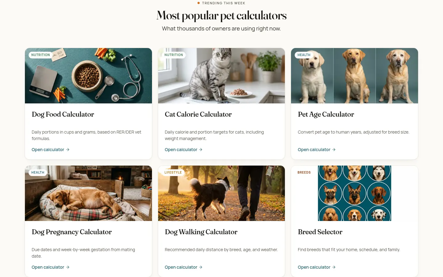 PawCalculator desktop screen 3